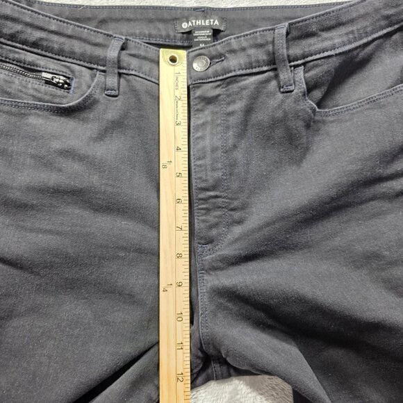 Athleta Jeans Womens 16 Straight Leg Ankle Black Sculptek Denim - Picture 10 of 11